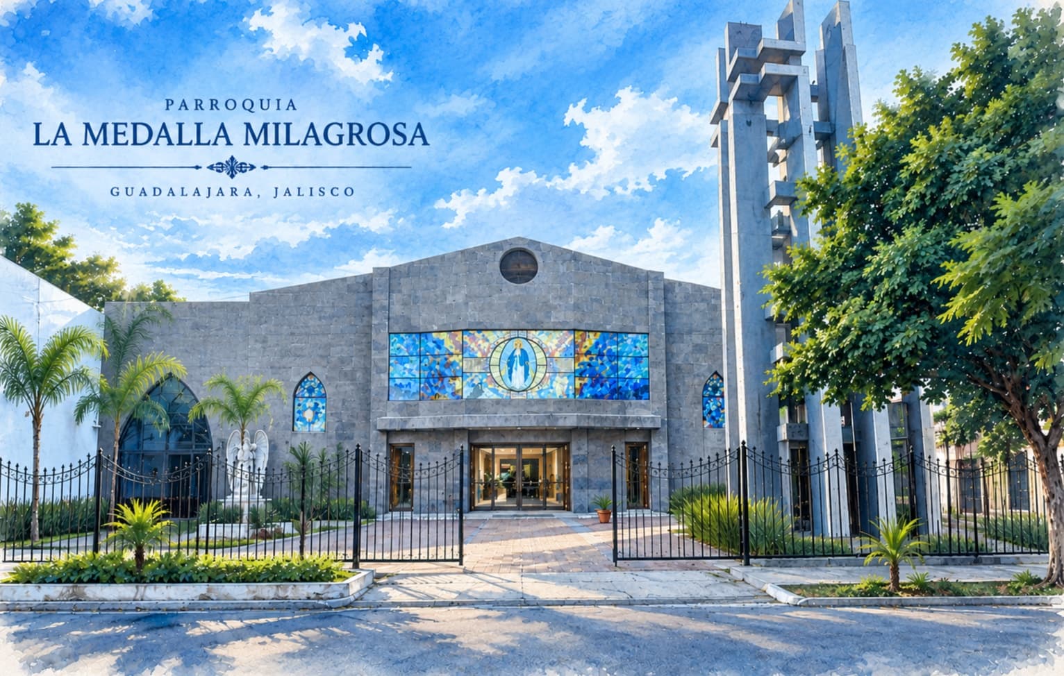 Fachada del Santuario de la Medalla Milagrosa, Guadalajara